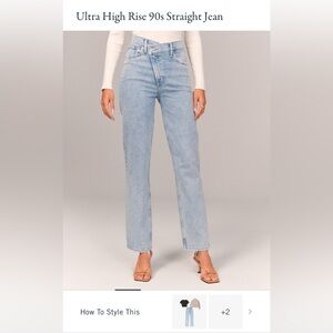 Abercrombie Criss-Cross Waist Jeans